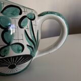 Mid century ceramic pitcher Deruta 1960 Umbria Italy
