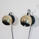 Vintage Scandinavian brass wall lamp 1970