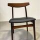 Paire de chaise Henning Kjaernulf pour Bruno Hansen, Danemark, 1960