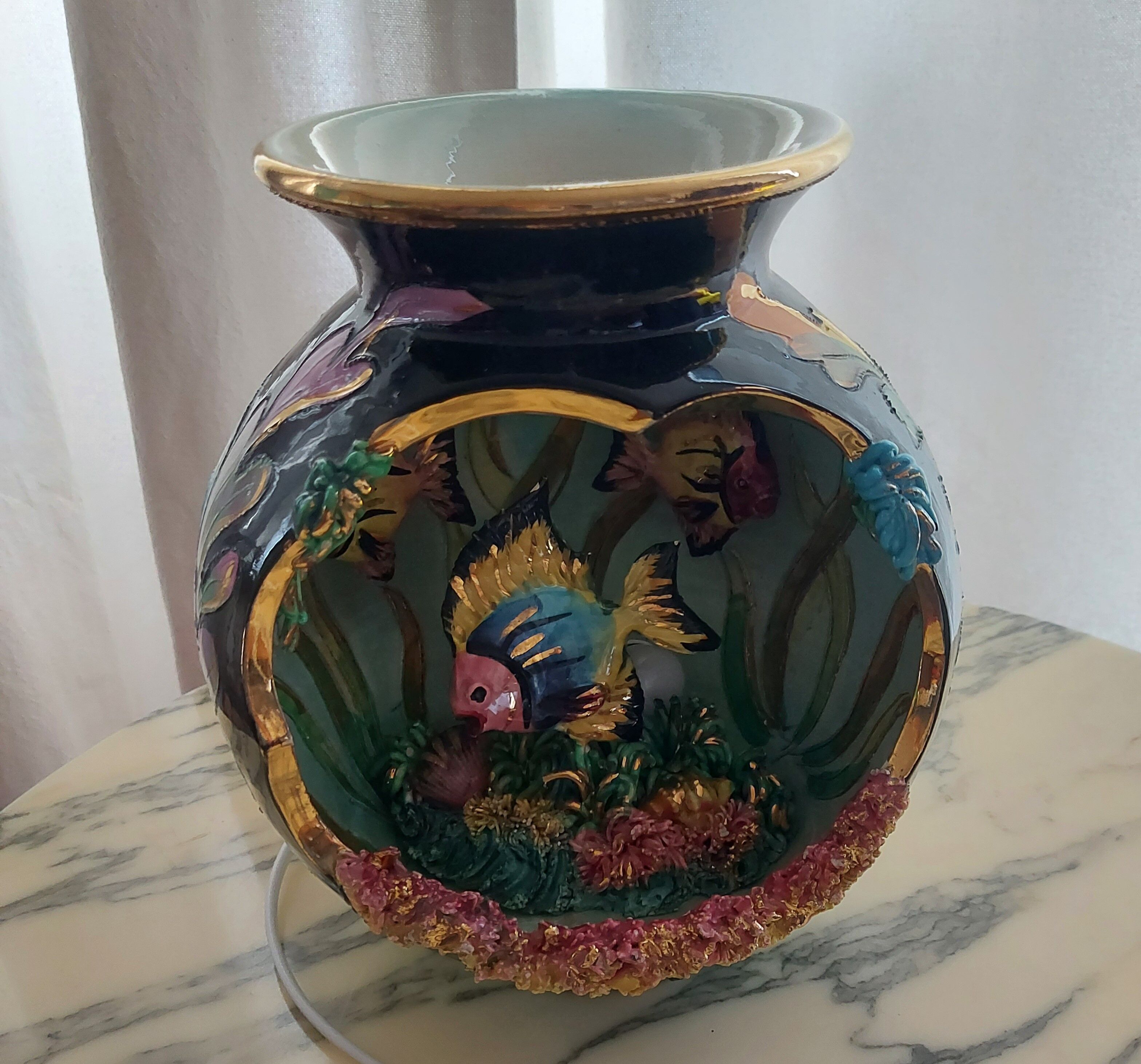 Ceramic lamp years 60 vallauris