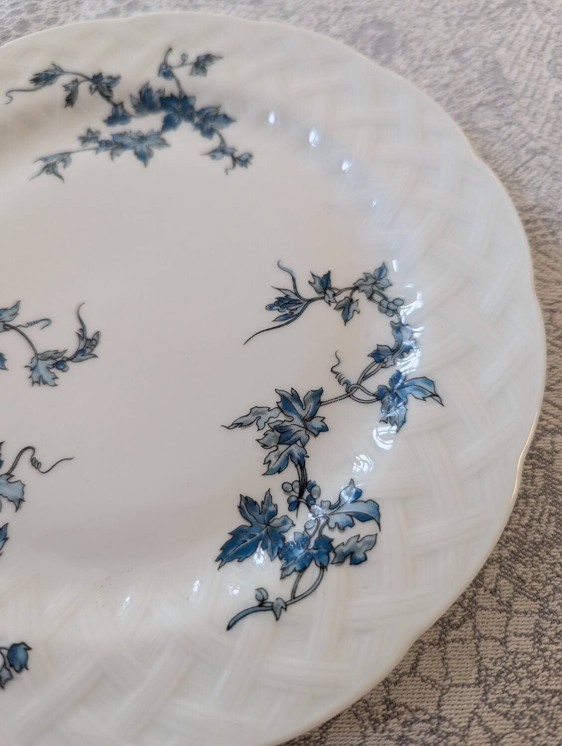 9 L.Bernardaud porcelain dessert plates