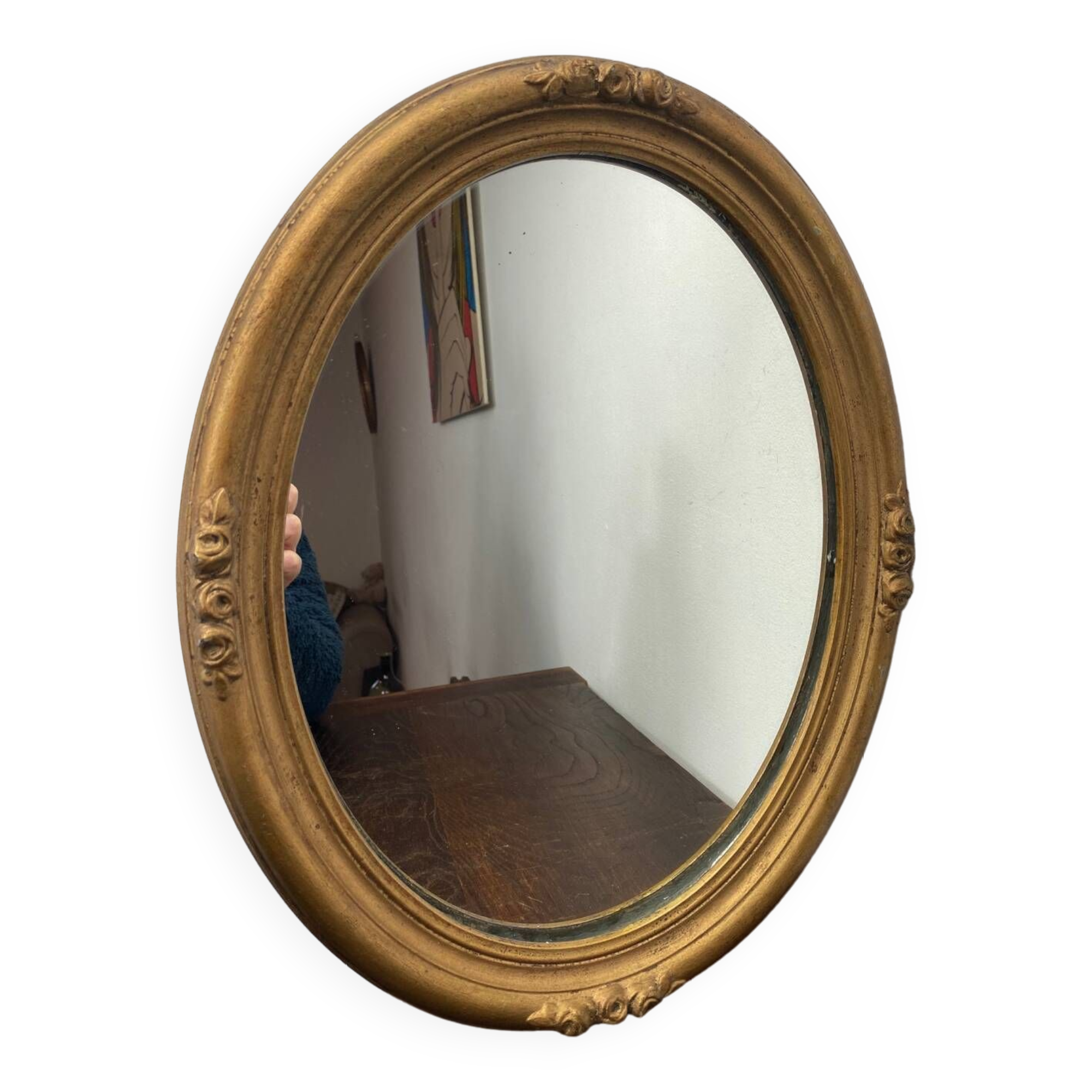 Old wooden mirror