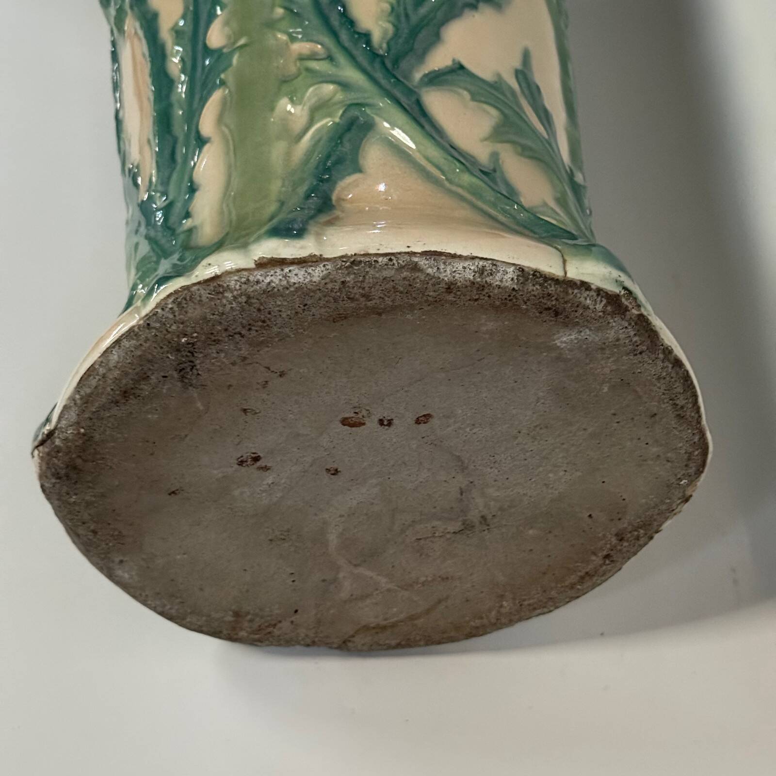 1900 Art Nouveau slip umbrella stand with thistle decoration