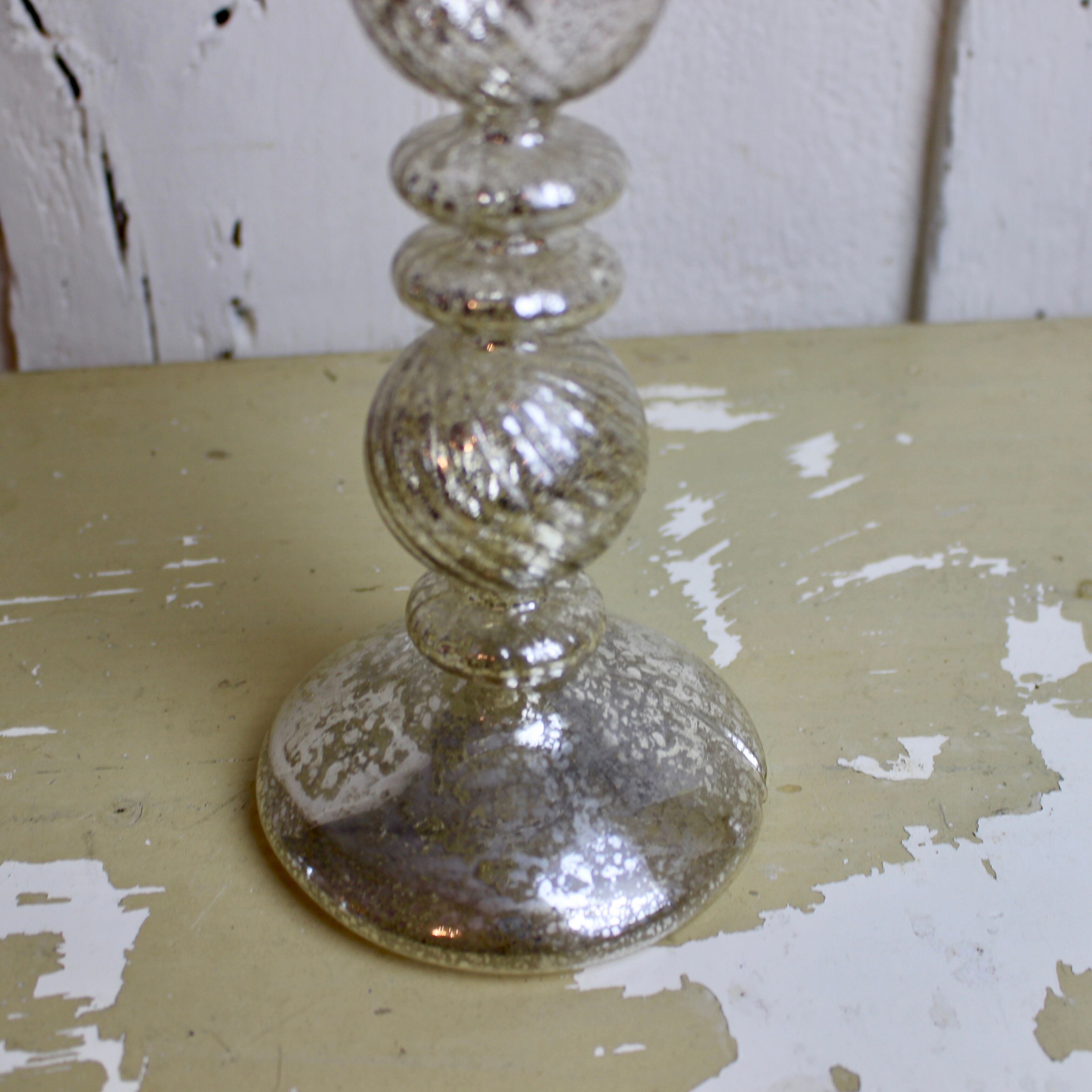 Former mercurise glass candlestick