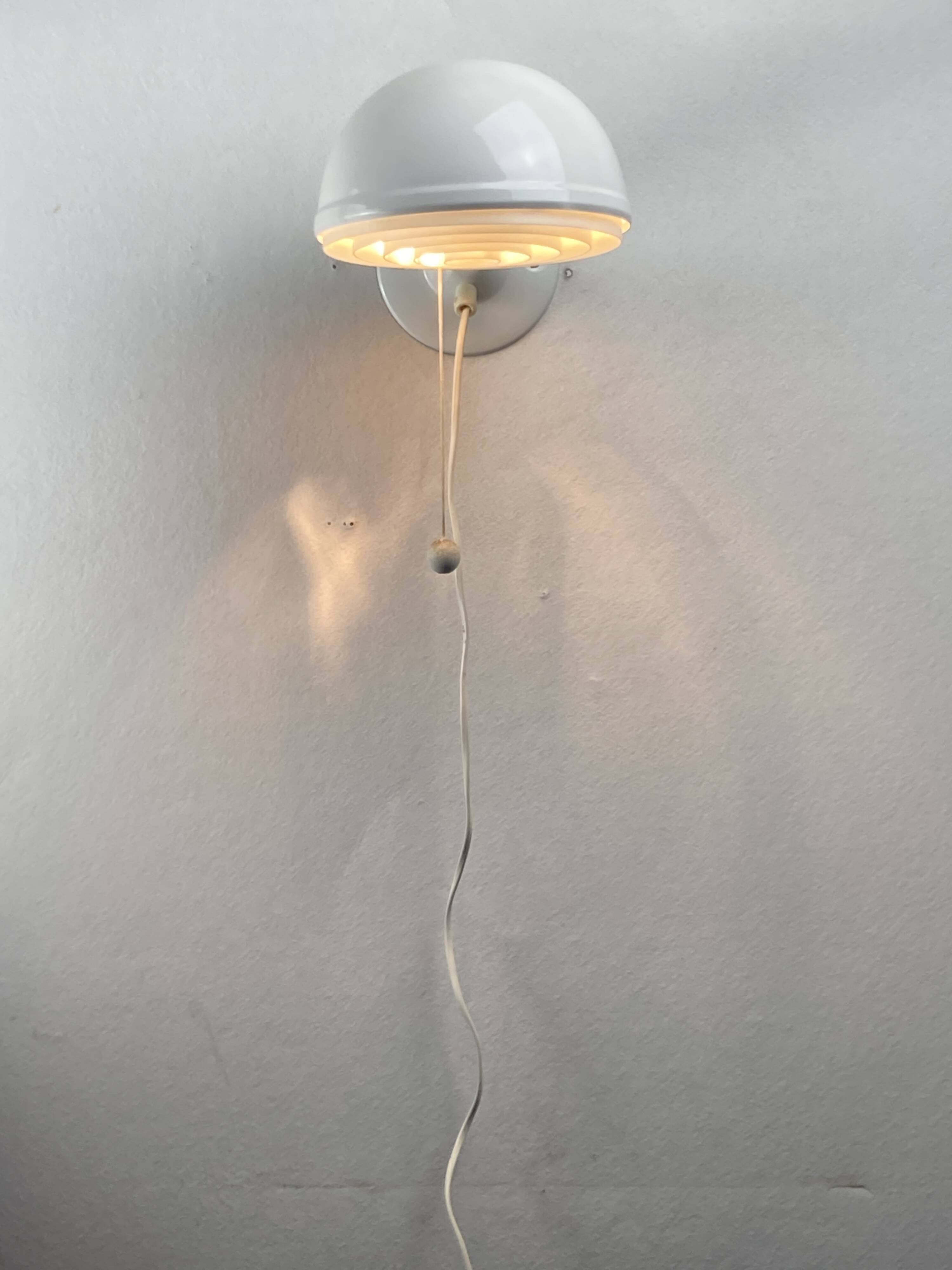 Pair Scandinavian wall sconces by Knud Christensen for ABO Randers, Denmark 1960s-1970s