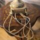 Empire lamp in bronze and marble, large size 70x43, 6kg, and a superb lampshade.