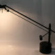 Articulated desk lamp with balance wheel 1980's by Stilplast Italy