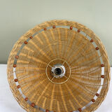 Vintage wicker pendant light