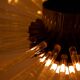 Radiant glass tube chandelier. Contemporary design.