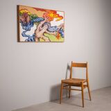 Abstract painting of a figure under the sun - 1 of 2