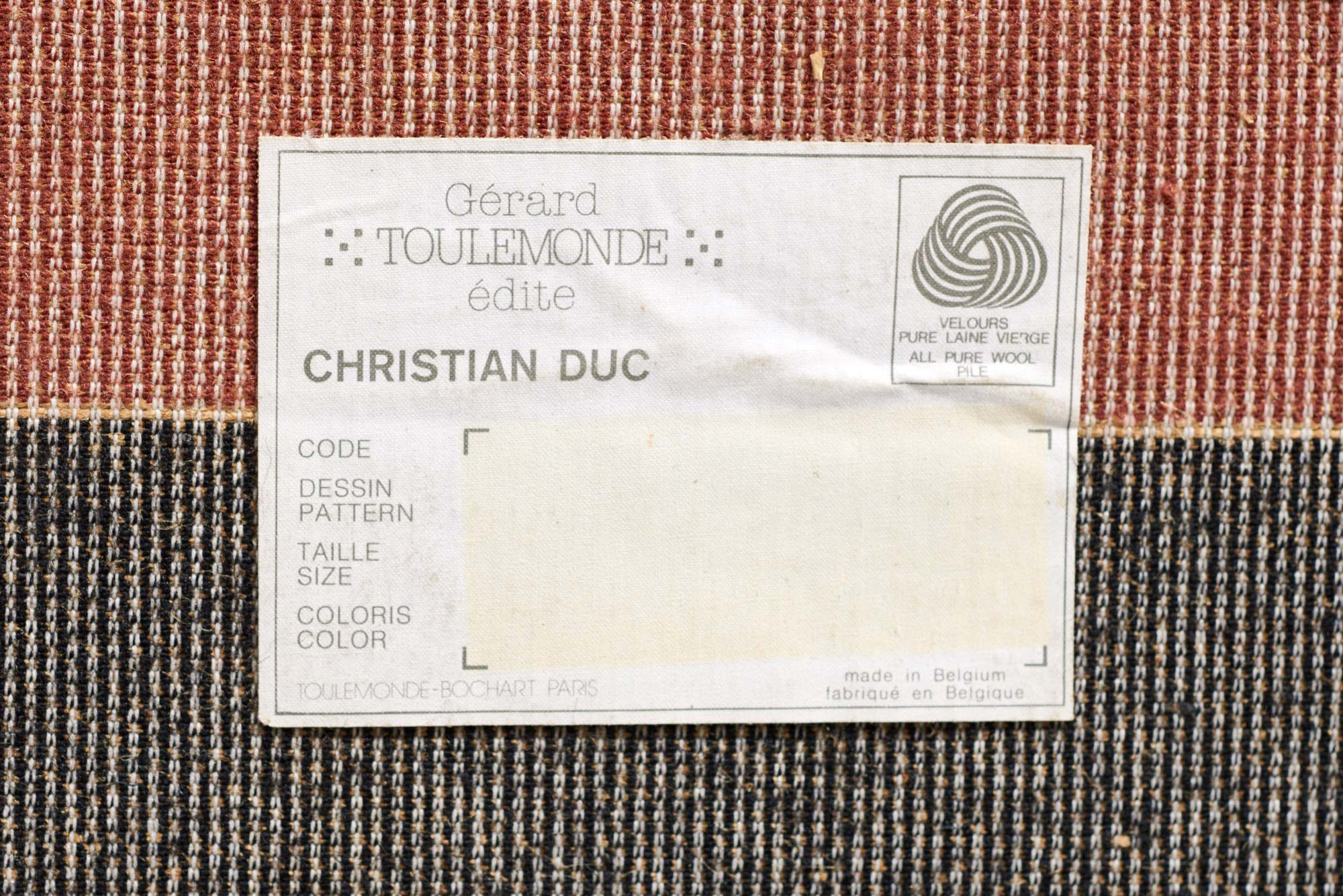 Christian Duc - 'Less is more' Carpet