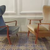 Armchair Relax Scandinavian Shepherdess wingback chair years Scandinavian 50 60