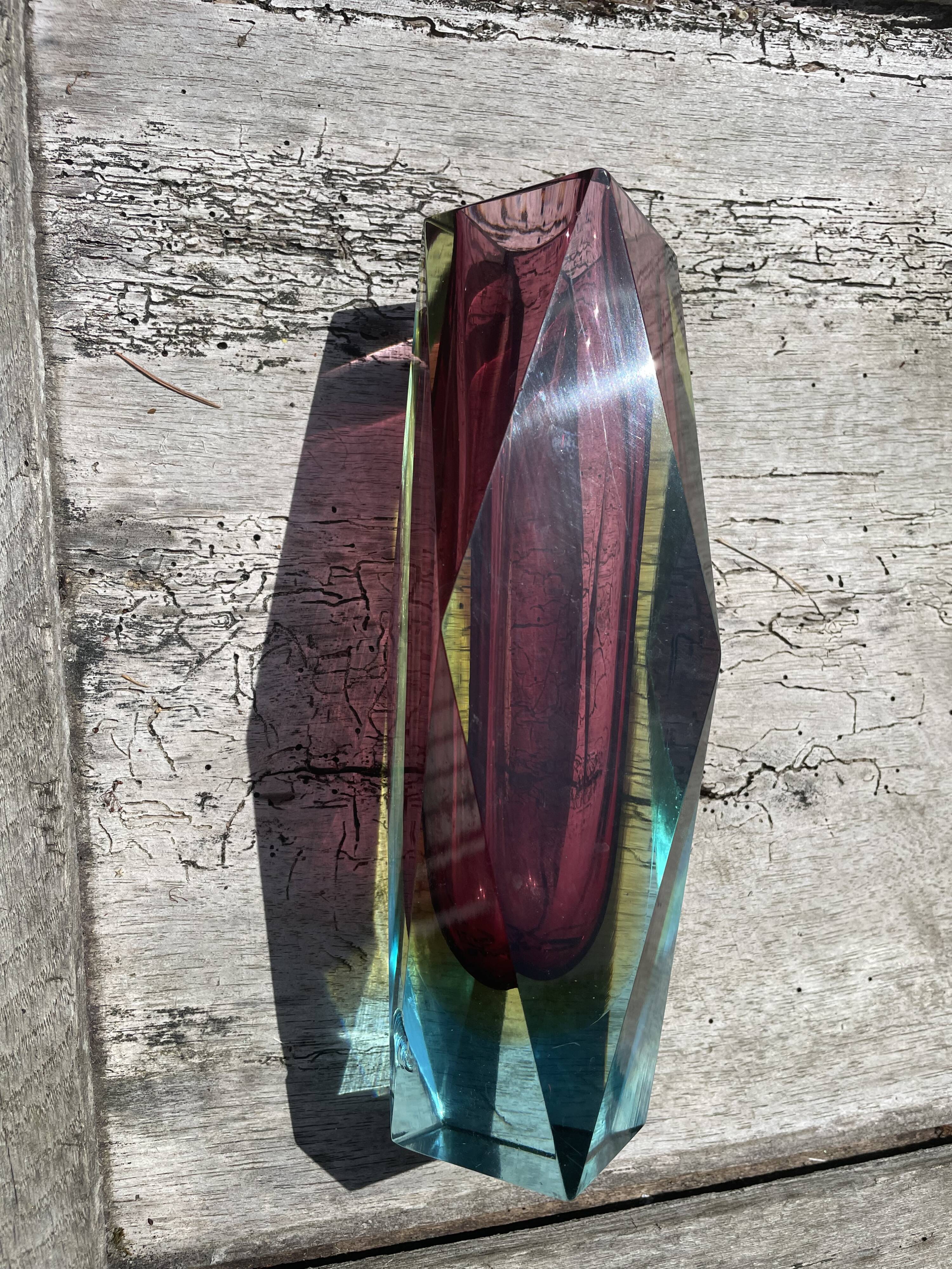 Vase Murano Sommerso vintage 60'