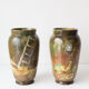Paire vases Théodore Lefront fin 19ème