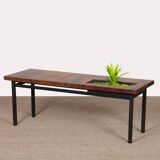 Vintage coffee table in rosewood with a planter, 1960.