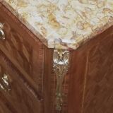 Louis XV - Louis XVI Transition style marquetry chest of drawers