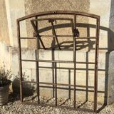 Old cast iron factory window