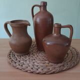 Set of sandstone jugs