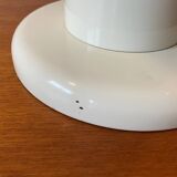 Guzzini lamp, white lacquered metal, height 55cm, 1970s vintage