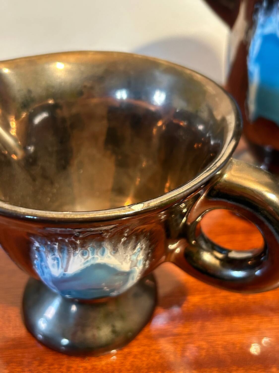 Vallauris ceramic tea service from the 1950s