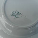 Set of five hollow earthenware plates