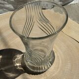 Large geometric glass vase H30