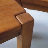 Pair of bedside or coffee tables in solid elm Regain edition