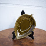 Service ceramic dishes Secla Portugal x 6,retro olive ceramic leaf dish, presentation