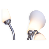 Lampadaire ArtDéco restauré, acier chromé, Tchéquie, années 1930