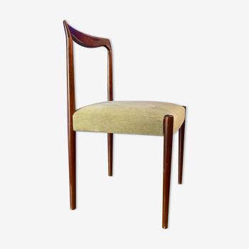 Chaises  lübke en teck et velours des années 60, 4 chaises disponibles