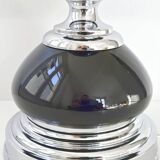 Vintage ceramic & steel lamp 1970