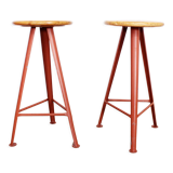 Pair of industrial stools