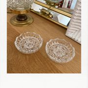 Duo crystal candle holders