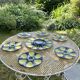 Oyster plates Quimper tableware or wall decoration