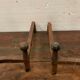 Pair of channels in 20th century chiseled bronze