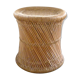 Stool in rattan and rope, 60 years