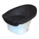Space Age Atomic Pod Lounge Armchair with Black Bovine Leather by Dux, Sweden, 1960s