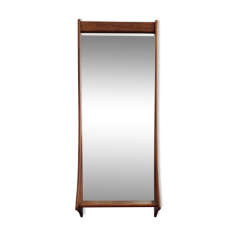 Miroir étagère en teck par Pedersen & Hansen 44x117cm