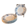 Lot de six assiettes creuses Regout modèle Ortus