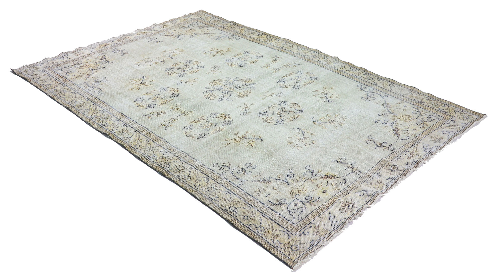 Anatolian handmade vintage rug 302 cm x 199 cm