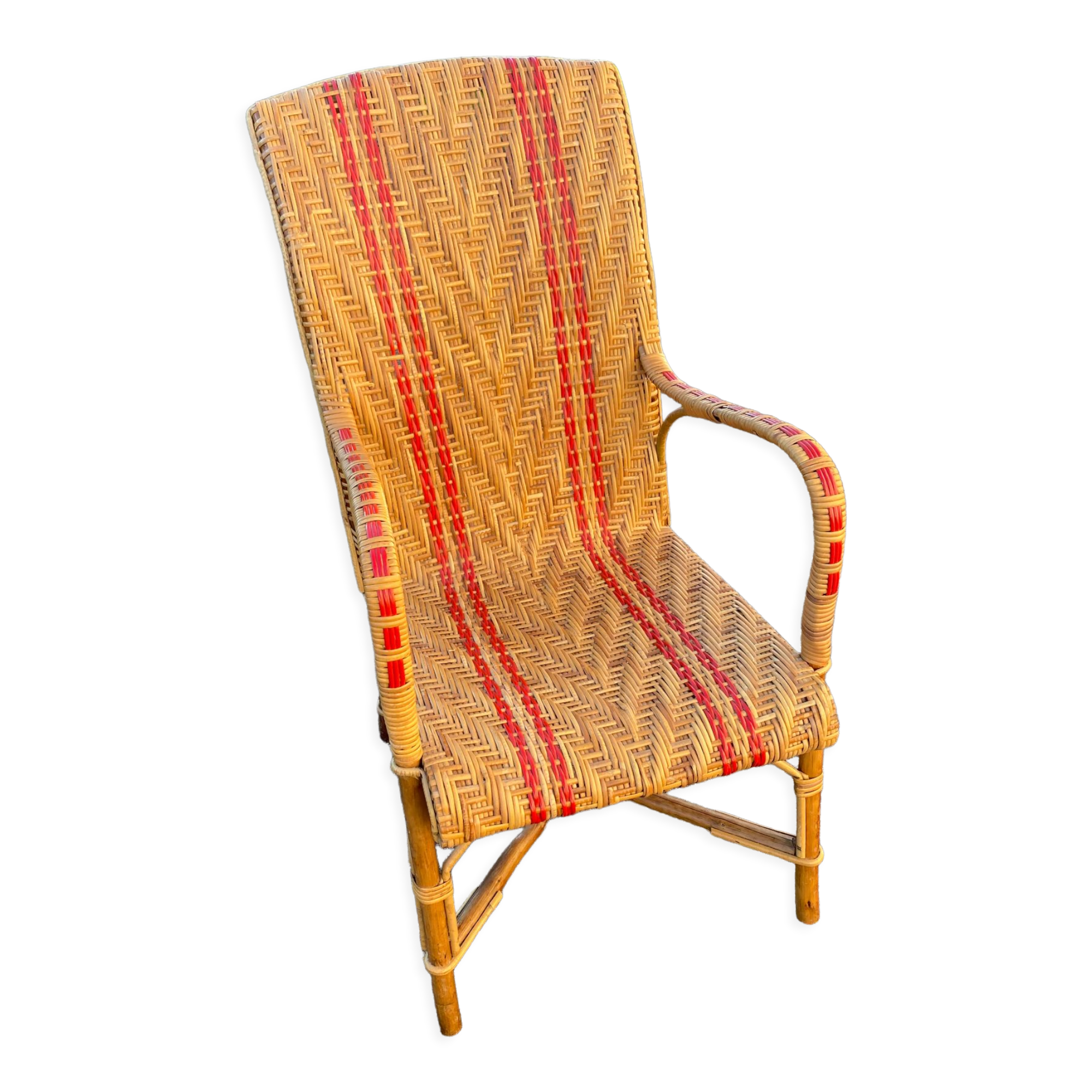 Wicker armchair