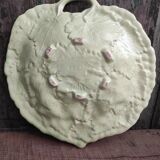 Vintage french majolica serving bowl for grapes