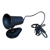 Applique Spot Ancien Orientable LITA Metal Noir Années 60 Vintage #E34