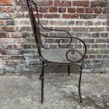 Fauteuil de jardin ancien Napoléon III vers 1880