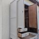 Wardrobe Combo Linen Cabinet Wardrobe Mirror Vintage Chest of Drawers Patina