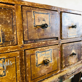 Workshop chest of drawers with authentic drawers