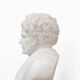 Buste en marbre blanc d'un empereur romain, XXe siècle