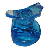 "Eole" Candle Holder in Saint-Louis Crystal – Azure Blue