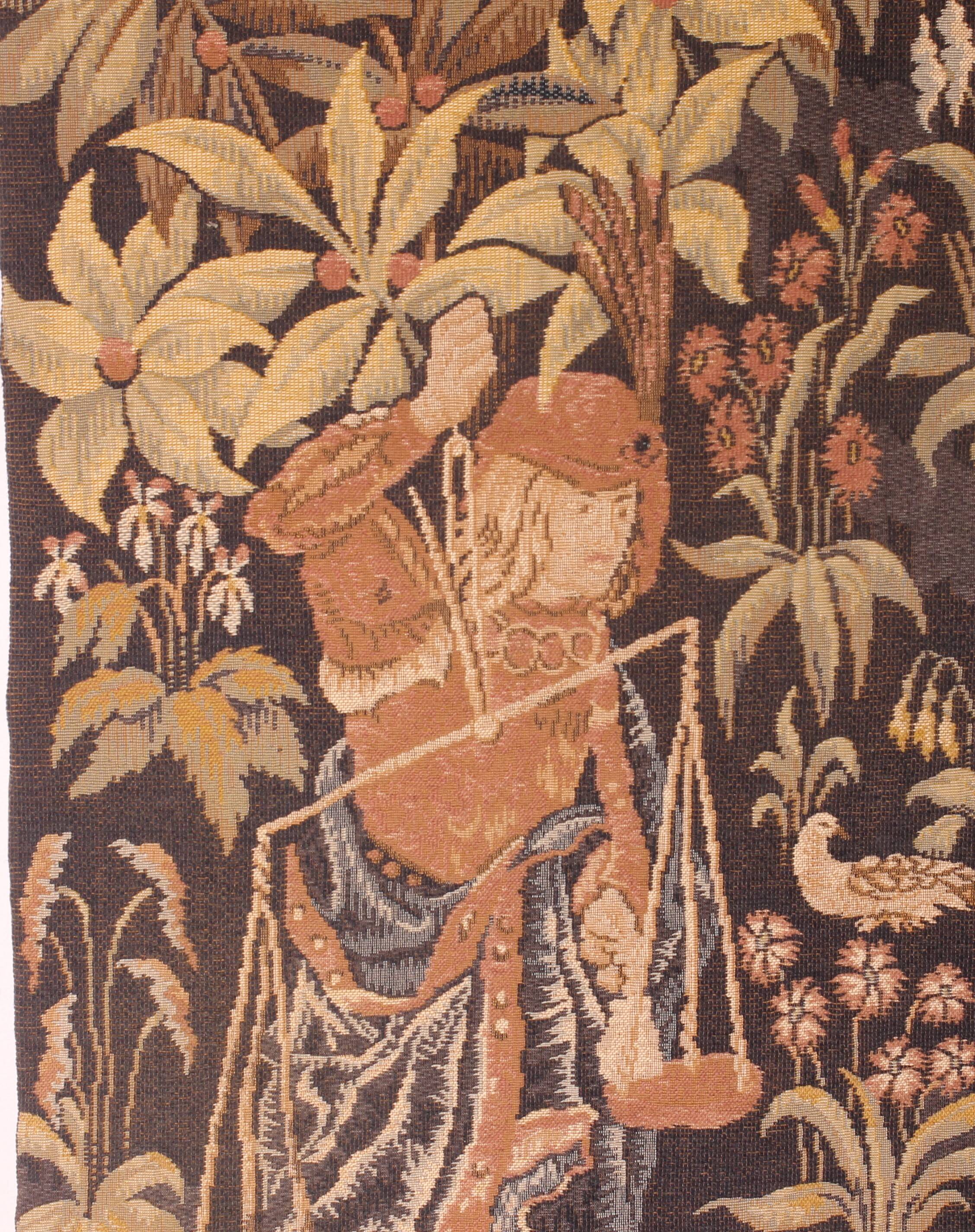tapisserie représentant la pesée et l'art de forger