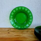 Set of 6 Arcoroc green hollow plates